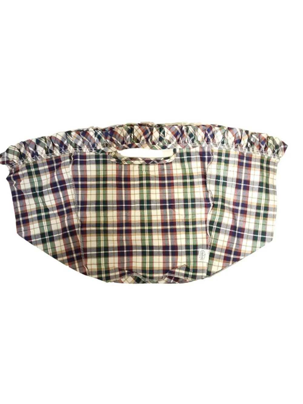 Longaberger Work Around Basket Liner #2049528 Woven Traditions Plaid Cotton New!